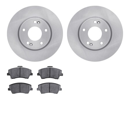Dynamic Friction Company Front Brake Rotors with 3000 Series Ceramic Brake Pads 6302-03099